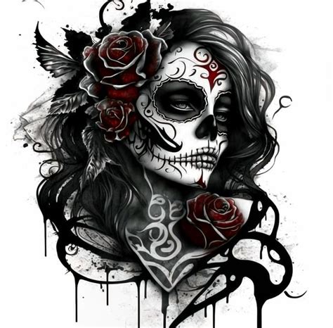 Pin By Razor Picz On FEATURED PICZ Skull Sleeve Tattoos Feminine