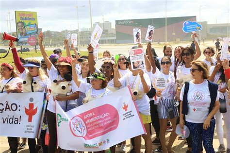 Orla De Salvador Recebe Caminhada Em Defesa Do Aleitamento Materno