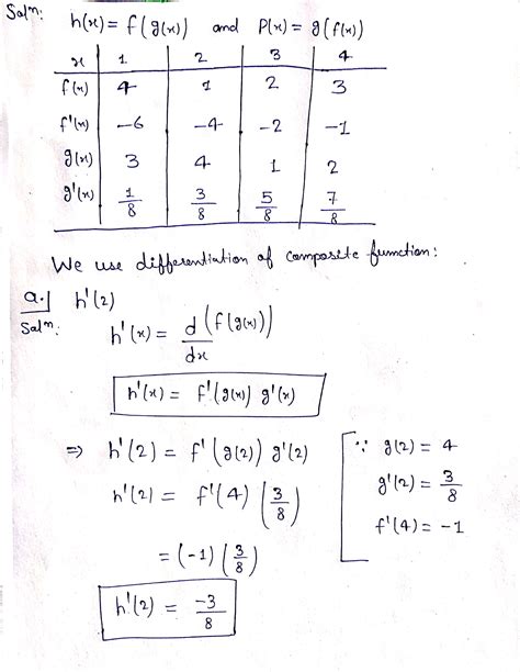 Solved Let Hx Fgx And Px Gfx Use The Table Below To Course Hero