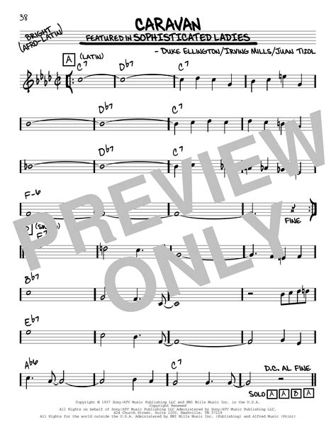 New Piano Sheet Music On Modern Score Duke Ellington Caravan Partition Autre 160