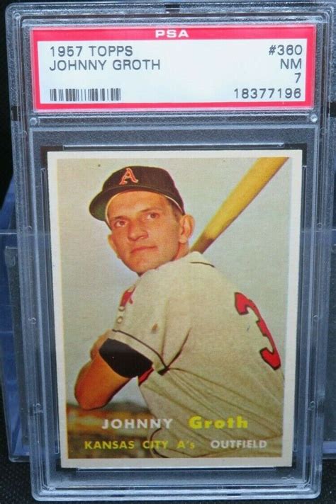 G Topps Psa Johnny Groth Ebay