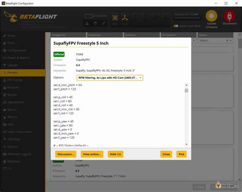 How To Use Betaflight Presets Oscar Liang