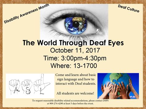 Through Deaf Eyes Worksheets