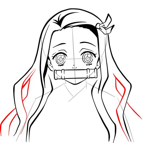 How To Draw Nezuko Kamado S Face SketchOk Demon Slayer Art