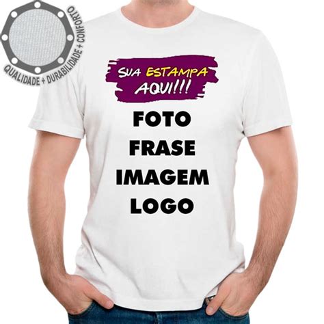 Kit 100 Camiseta Foto Frase Imagem Logo Camisa Personalizada No Elo7