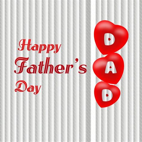 Premium Vector Happy Fathers Day Card With Tie Premium Vector