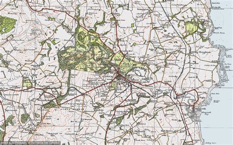 Historic Ordnance Survey Map Of Alnwick 1925