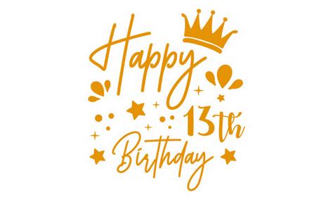 13 birthdays - Clip Art Library