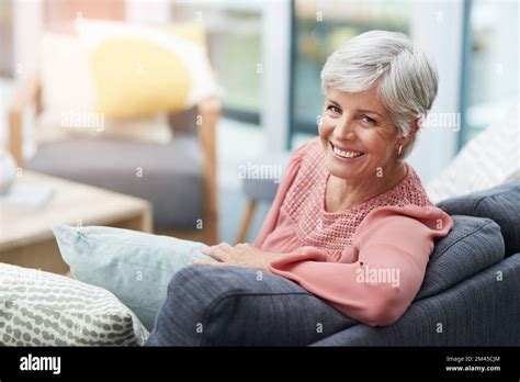 Shes Ready To Get The Day Doing A Cheerful Mature Woman Relaxing On A