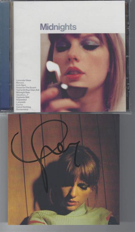 Signed MIDNIGHTS SIGNED CD full set taylor swift cmtl.co.tz