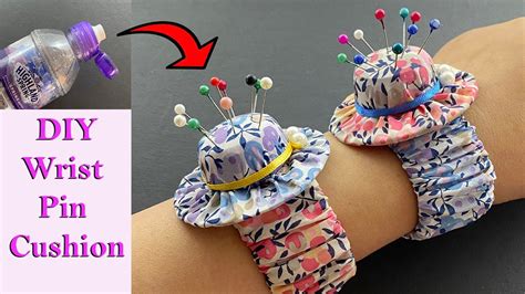 Diy Wrist Mini Hat Charm Pin Cushion With Bottle Cap Pin Holder How