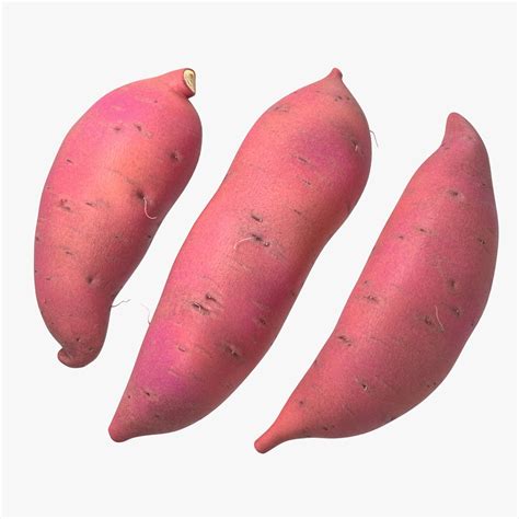 Sweet Potatoes Red 3d Model 29 3ds Blend C4d Fbx Max Ma Lxo Obj Free3d