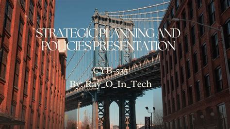 Strategic Planning Youtube Presentation Youtube