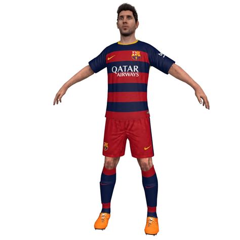 Lionel Messi Modelo D Obj Max Fbx Free D