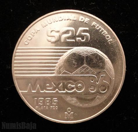 Pesos De Plata Copa Mundial De F Tbol M Xico Monedas Moneda