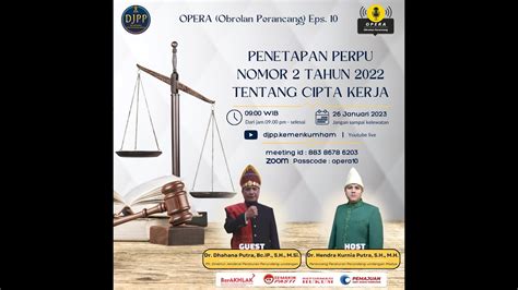 Opera Obrolan Perancang Eps Penetapan Perpu Nomor Tahun