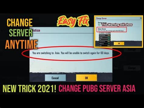 How To Change Pubg Server Before 60 Days New And Easy Trick 2021 Pubg