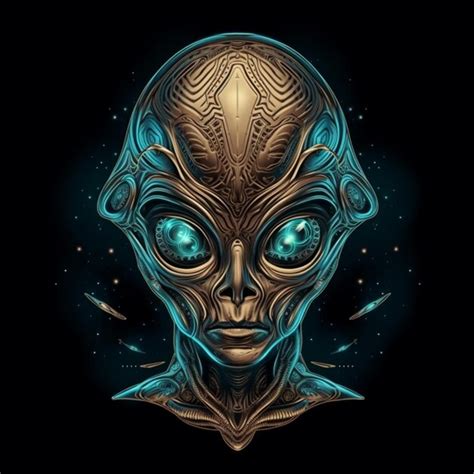 Premium AI Image | Alien illustration design