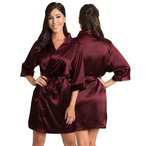 Robes De Cetim Para Noiva E Madrinhas Personalizado Gravatas Prime