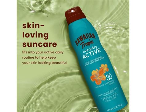 Hawaiian Tropic Everyday Active Clear Spray Sunscreen Spf 30 6 Oz