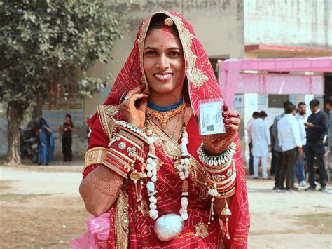 The Bride Smiled After Showing Her Id There Was Ink On Her Mehendi