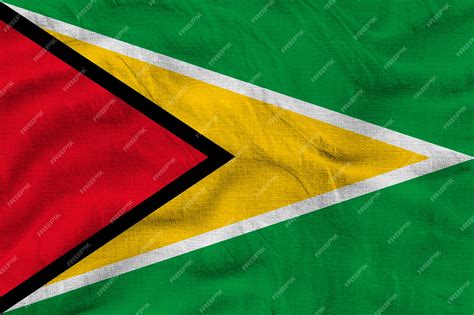 Premium Photo | National flag of Guyana Background with flag of Guyana