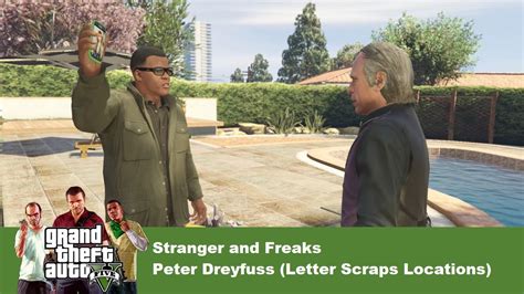 GTA 5 Strangers Freaks Mission Peter Dreyfuss Letter Scraps