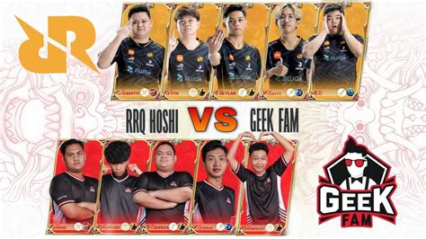 RRQ HOSHI VS GEEK FAM GAME 1 RRQ VS GEEK FAM MATCH 1 MPL ID SEASON 10