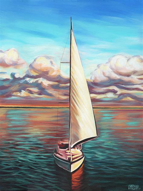 Sunset Cruise Ii Painting By Carolee Vitaletti Fine Art America