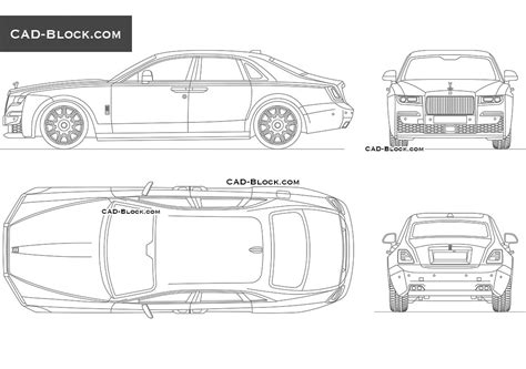 Rolls Royce Ghost AutoCAD Blocks