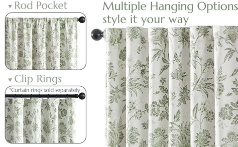 Amazon Jinchan Blackout Floral Curtains For Bedroom Inch