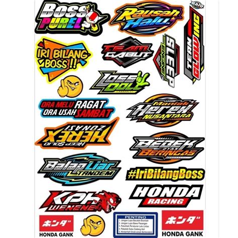 Jual Stiker Herex Racing Pack Lembar Shopee Indonesia