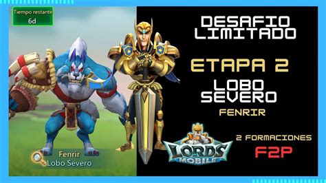 Desafio Limitado Sed De Sangre Lobo Severo Fenrir Etapa Lords