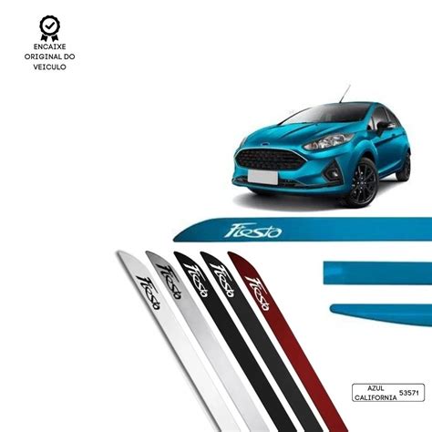 Friso Lateral Facão New Fiesta TOP MIX Azul California Audio Parts