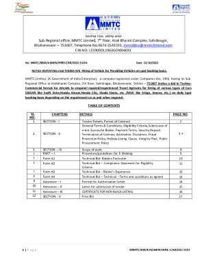 Fillable Online E Tender For Empanelment Of Housekeeping Service