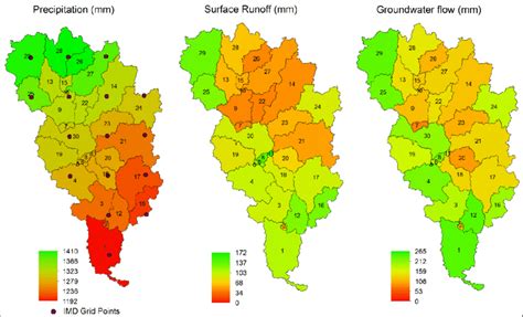 Spatial Distribution Of Average Annual Precipitation Surface Runoff