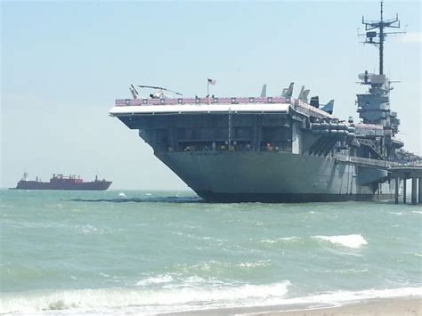 Uss Lexington As A Cargo Ship Approaches Golf By Tourmiss