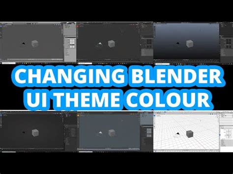 Changing Blender UI Theme Color || Blender Tutorial - Blender Education ...