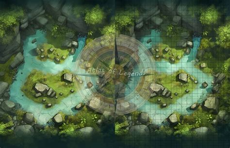 Dnd Jungle Battle Maps V1 Bundle 15 Dandd Battlemaps Dungeons And Dragons Battle Maps Roll20