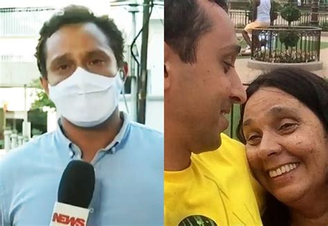 Repórter se emociona ao vivo ao falar da morte da mãe por Covid 19