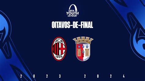 AC Milan é o adversário nos oitavos de final da Youth League Sporting