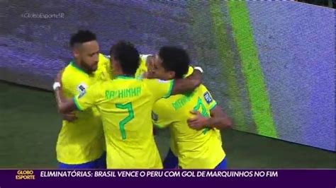 Vídeo Eliminatórias Brasil vence Peru gol de Marquinhos no fim