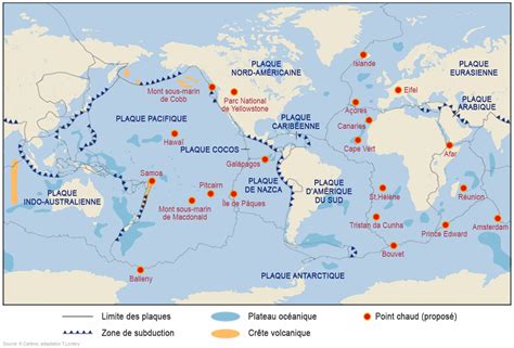 Repartition Des Volcans A La Surface De La Terre