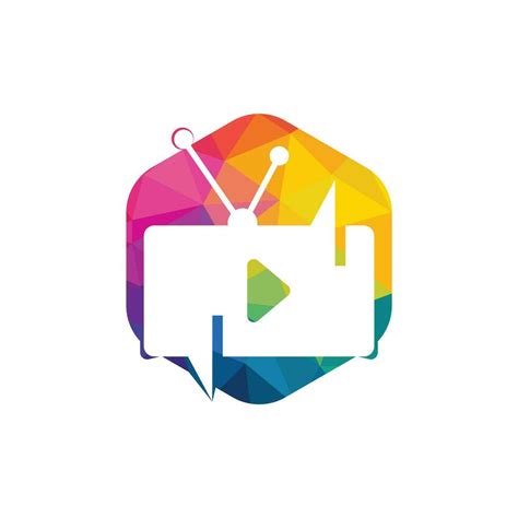 Creative chat TV logo design. Talk Show Logo Design. 13132937 Vector ...