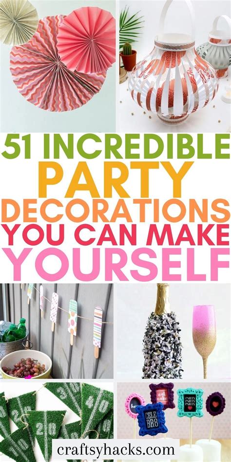 51 Easy Diy Party Decorations Birthday Party Decorations Diy