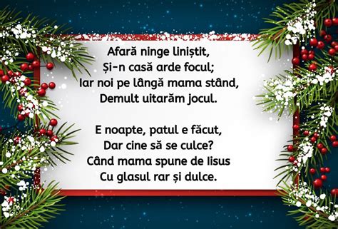 Poezii De Cr Ciun Cele Mai Frumoase Versuri De Recitat De S Rb Tori