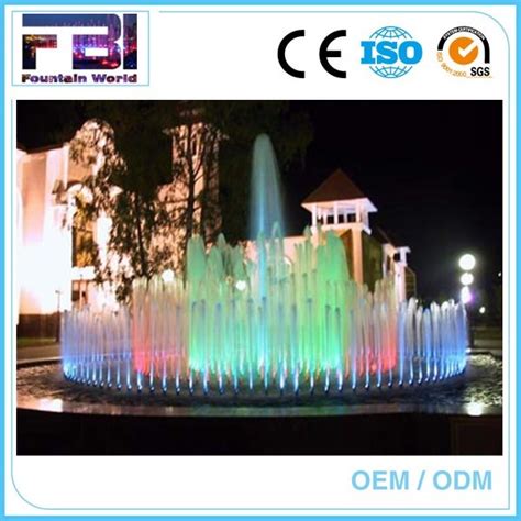 Color Changing Water Feature Outdoor Music Dancing Fountains China