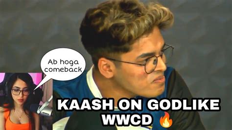 Kaash Reaction On Godlike Wwcd🔥 Nodwin Lan Event Youtube