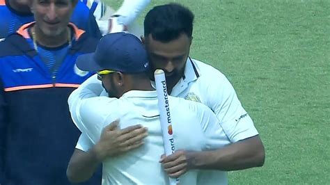 Jaydev Unadkat Hugged Manoj Tiwary After Saurashtra Wins Ranji Trophy