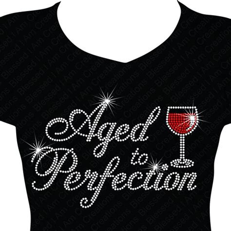 Vintage 1968 Aged To Perfection Bling Shirt Birthday Shirt Etsy